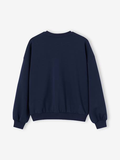 Zip-up sweatshirt for girls slate grey 