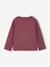 Long-sleeved T-shirt for girls mauve+plum 