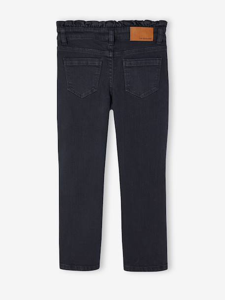 Slim trousers for girls ink blue+mauve 