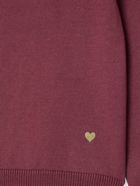 Fine Knit Basics Cardigan for Girls anthracite+dusky pink+emerald green+grey blue+marl beige+navy blue+plum+vanilla 