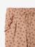 Fleece Trousers for Baby Girls beige+rose+rust+WHITE MEDIUM ALL OVER PRINTED 