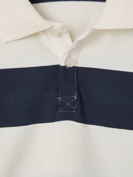 Pack of 2 Long-Sleeved Polo Shirts for Boys green+navy blue 