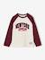 Long-sleeved raglan T-shirt for boys bordeaux red 