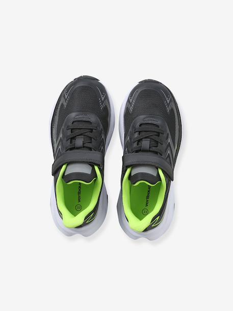 Trainers in textile with touch-fastening strap for boys black 