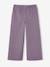 Wide-leg trousers for girls mauve+purple clover 