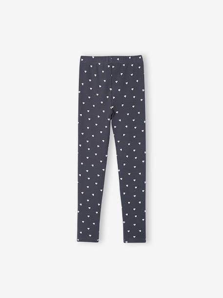 Pack of 3 leggings for girls ink blue+vanilla 