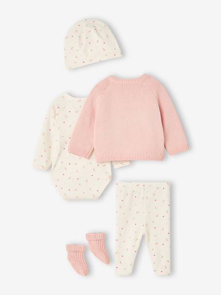 5-piece newborn set for baby rose 
