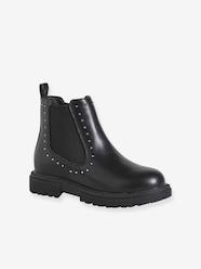 Shoes-Zip-up synthetic ankle boots for girls
