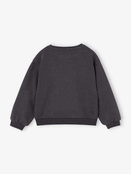 Basics Sweatshirt with Motif for Girls anthracite+coral+purple clover+sage+vanilla+violet 