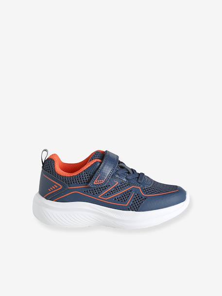 Textile trainers with touch-fastening strap for boys navy blue 