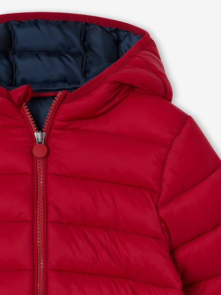 Light Padded Jacket with Hood for Boys black+bordeaux red+emerald green+grey blue+hazel+medium blue+navy blue+olive+pecan nut+red 