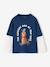 Long-sleeved T-shirt with layered look for boys navy blue 