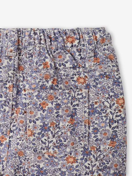Wide-leg trousers for baby girls blue 