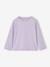 Long-sleeved T-shirt for girls mauve+plum 