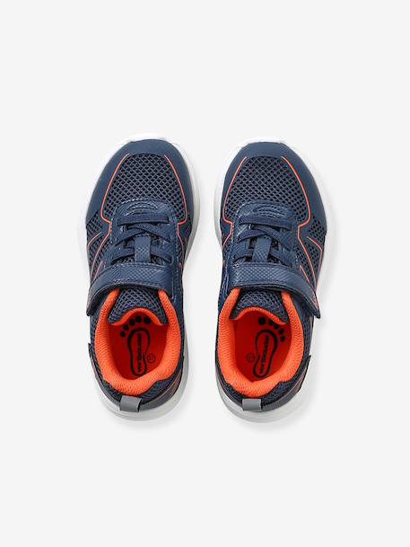 Textile trainers with touch-fastening strap for boys navy blue 