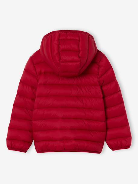 Light Padded Jacket with Hood for Boys black+bordeaux red+emerald green+grey blue+hazel+medium blue+navy blue+olive+pecan nut+red 