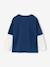 Long-sleeved T-shirt with layered look for boys navy blue 