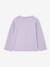 Long-sleeved T-shirt for girls mauve+plum 
