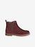 Leather Boots with Elastic, for Girls bordeaux red+camel+gold+navy blue 