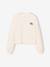 Cropped T-Shirt with Motif on the Back for Girls, JONEN ecru+vanilla 