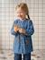 Customisable smock for girls denim blue 