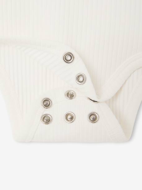 Pack of 3 long-sleeved bodysuits for baby caramel 