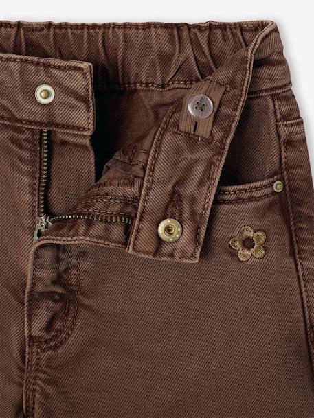 Wide-leg trousers in girls' colours chocolate+green+grey blue+plum+rose 