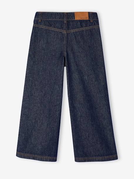 Wide-leg jeans for girls brut denim+medium blue 