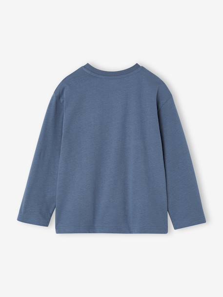 Long-sleeved T-shirt for boys medium blue 