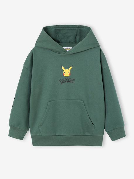 Pikachu hooded sweatshirt for boys green 