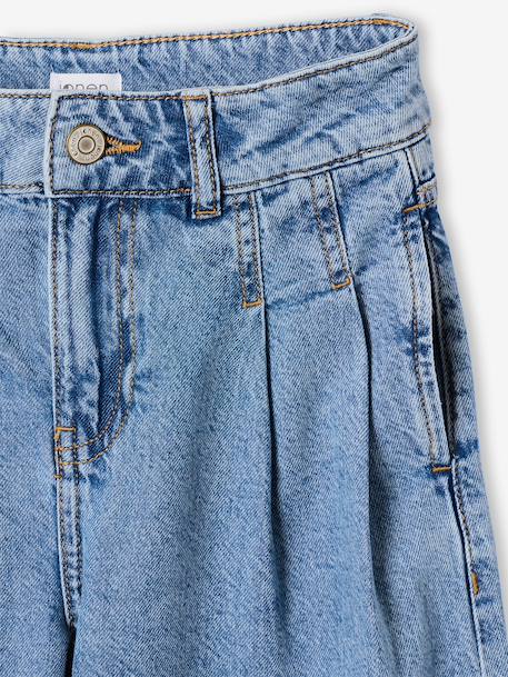 Wide-leg jeans for girls denim grey+medium blue 