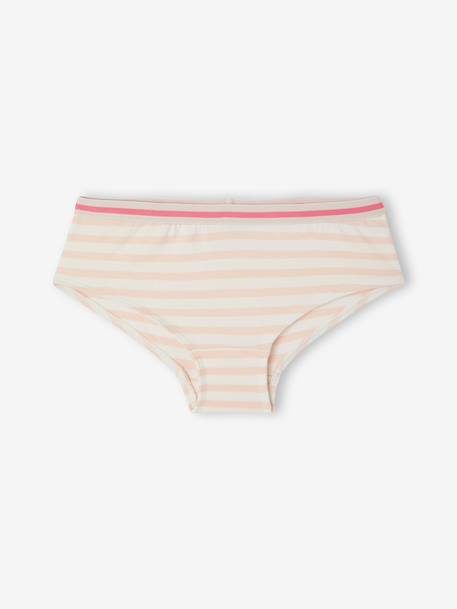 Pack of 7 shorts for girls ecru 