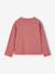 Long-sleeved T-shirt for girls anthracite+ecru+old rose 