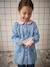 Customisable smock for girls denim blue 