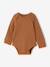 Pack of 3 long-sleeved bodysuits for baby caramel 