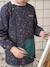 Customisable zip-up smock for boys night blue 