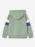 Hooded Sweatshirt with Print marl white+navy blue+pecan nut+sage green+white 