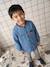 Customisable school smock for boys denim blue 