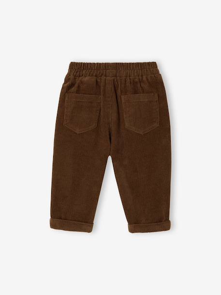 Corduroy Trousers for Babies brown+caramel+grey blue+lichen 