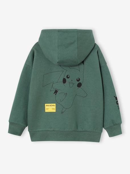Pikachu hooded sweatshirt for boys green 