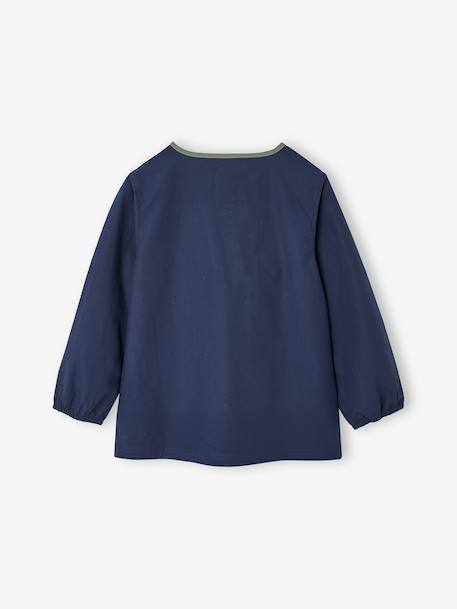 Cool School Smock for Boys blue+deep blue 
