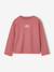 Long-sleeved T-shirt for girls anthracite+ecru+old rose 