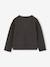 Long-sleeved T-shirt for girls anthracite+ecru+old rose 