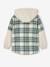 2-in-1 Two Fabric Shirt for Boys chequered green+chequered white 