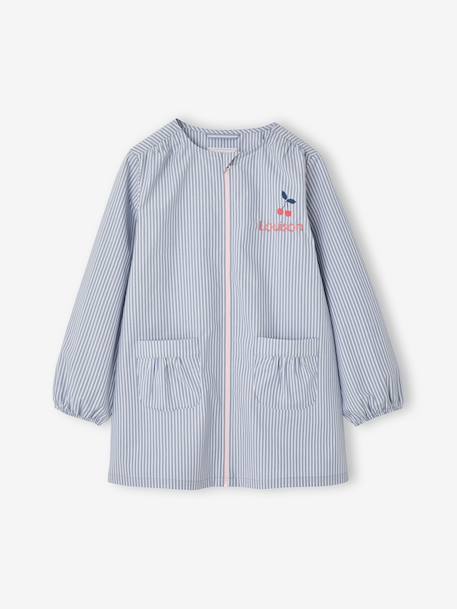 Customisable smock for girls blue 