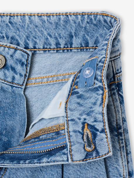 Wide-leg jeans for girls denim grey+medium blue 