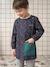 Customisable zip-up smock for boys night blue 