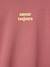 Long-sleeved T-shirt for girls anthracite+ecru+old rose 