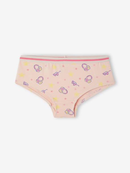 Pack of 7 shorts for girls ecru 