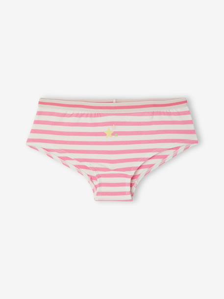 Pack of 7 shorts for girls ecru 